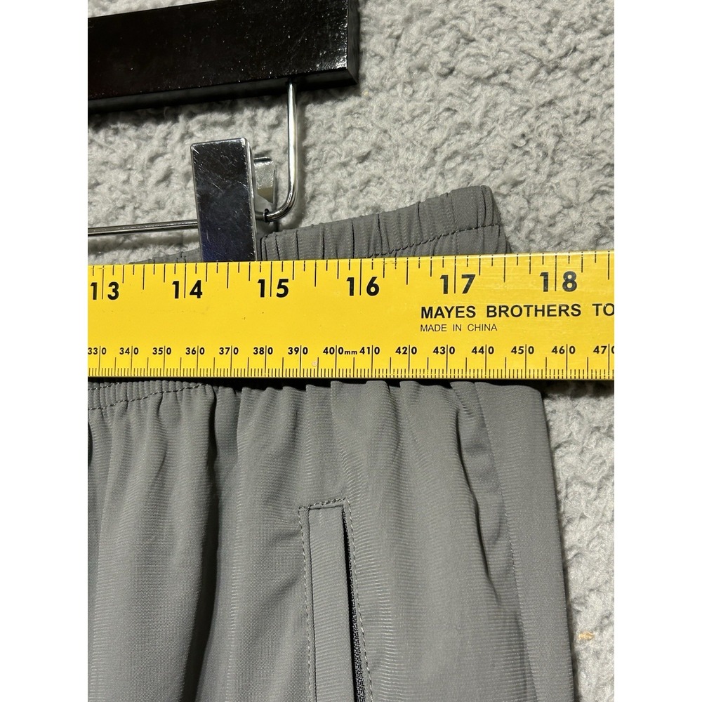 Auxo Men's Stretch Athletic Jogger Pants: Zipper Pockets, Gym, Hike, Gray XL - Picture 4 of 11